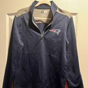 Fleece 3/4 zip Patriots sweatshirt